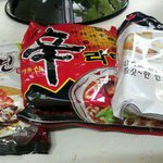 섞어먹는 라면....