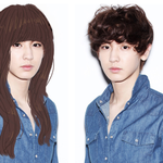 <b>박찬열</b> 과거_ 여친과함께 커플티입고 찰칵