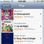 슈주 아이튠즈 <b>us</b> pop 8위