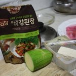 간단한손님초대요리~ 강된장찌개&amp;<b>쌈밥</b>으로 맛있는 한끼 ! 