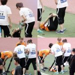 아육대 틴탑&amp;<b>b1a4</b>훈훈한 모습