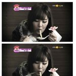 티아라멤버들 라면먹기 바쁠때