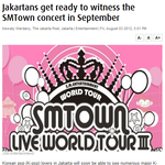 9/22 <b>smtown</b> 인도네시아 자카르타 공연예정
