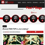 ##올케이팝에 까지 뜬 틴탑 엘조 열애설##