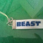 '<b>beast</b>'+<b>비스트</b> 마크 새긴 십자수(직접 새겼어요)