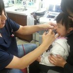 많은 우리 연서!! 코에 뿌리는 독감백신으로 울지 않고 <b>접종</b> 끝!!