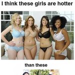 통통글래머女 vs 스키니女