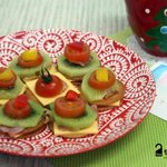 <b>재료</b>를 뚝딱 뚝딱 자를 칼과 손만 있으면 완성 - 크리스마스 카나페