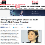 해외 외신들에 나온 박근혜 대통령에 대한 뉴스