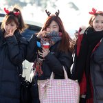 티파니 공항포착, 루돌프 변신 <b>완료</b>
