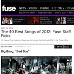 ✖✖✖美 fuse 선정-the 40 best songs of 2012...
