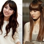 <b>여자</b> 아이돌 펌 <b>vs</b> 생머리 비교