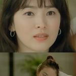 옷 갈아 입는 송혜교, 뽀얀 <b>모찌</b> 각선미 노출