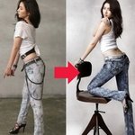 여자 연예인들의 보정 전vs후 비교