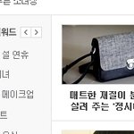 네이트메인에 떴던 정시아가방을 살까.. 한선화가방을 살까?