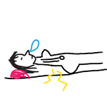 나도 똑바로 누워서<b>자고</b>싶다