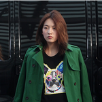 여대생느낌 물~씬 나는 <b>상큼</b>한 강지영 공항패션 !!