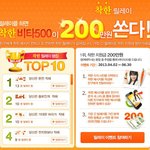 문자로 릴레이하면 등록금 200만원 준대요! (비타500)