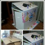 남편이 에어컨 <b>박스</b> 주워다 만든 딸아이 집