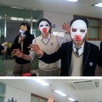 행위예술 <b>in</b> 미술시간_바이러스 예방[사진 有]