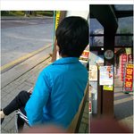 버스정류장 한가운데서 담배피는게 당당합니까?(사진有)