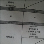 흔한 급식 <b>식단</b>