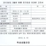 기숙사 전기 사용 추가 요금ㅜㅠ