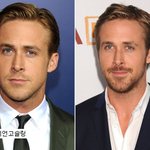 헐리웃 스타들의 <b>수염</b> 유무 비교샷