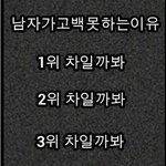 남자가 고백을 못하는 순위!!!!