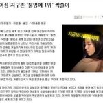 한국여성 "지구촌 불명예 1위" 싹쓸이