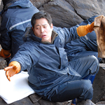 <b>ceo</b>들의 봉사활동. (정용진 부회장, 이승우 은행장, 민병덕 은행장)