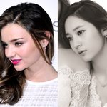 f(x) 크리스탈 vs 미란다 커, 같은 귀걸이 다른 느낌
