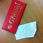 책상에 초콜릿과 편지를 남기고간 <b>미래</b>약사언니@@