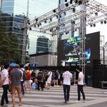 유재석 강남역 캐리비안베이 tv cf 촬영 <b>디제</b>잉쇼