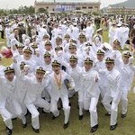 해군부사관 <b>임관식</b> 단체기념사진 촬영