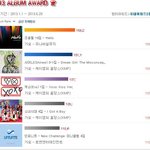 exo <b>한터</b> 연간앨범판매량 3위 등극