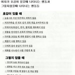 여자가 호감이 있을 때와 그렇지 않을 때.