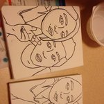 남자친구생일선물로 해본 팝아트초상화!!