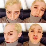 지드래곤의 다양한 금발 스타일링