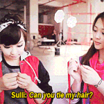 [에프엑스] <b>설리</b> : 빅토리아 <b>언니</b> 머리묶어줘