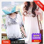 청순한 스타일이던데~ <b>아일</b>렛 블라우스~ ㅇㅅㅇ