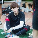 무더위 속에서 축구한 이현우