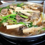 <b>버섯</b>전골이랑 녹색만두전골