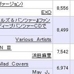 엑소 오리콘 위클리 9위
