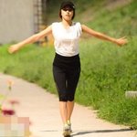 한강 나와서 운동하는 모습 포착된 씨스타 <b>보라</b>