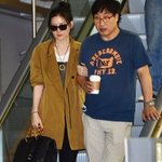 남편과 함께 공항에 온 이영애