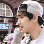 [EXO] 손가락 무는 변백현.<b>gif</b>