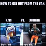 [EXO] 밴에서 내리는 크리스와 슈<b>밍</b>의 <b>차이</b>