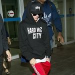 한국에 입국한 저스틴 <b>비버</b>