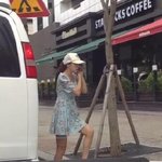 벤에서내린 민효린직찍 현실감없어